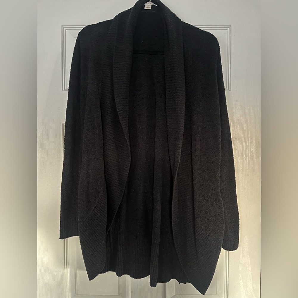 Women's Black Barefoot Dreams Cardigan